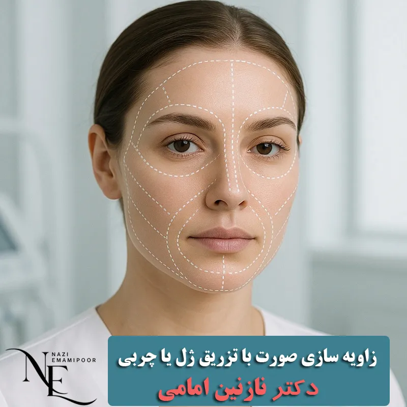 زاویه‌ سازی صورت با تزریق ژل یا چربی