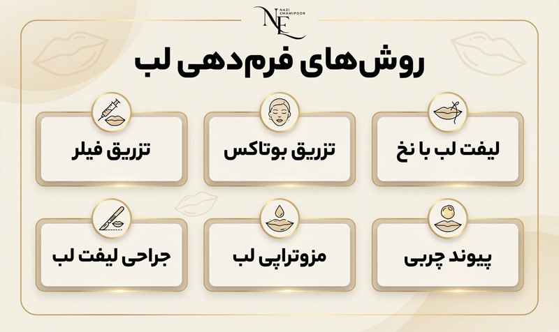 روش های فرم دهی لب